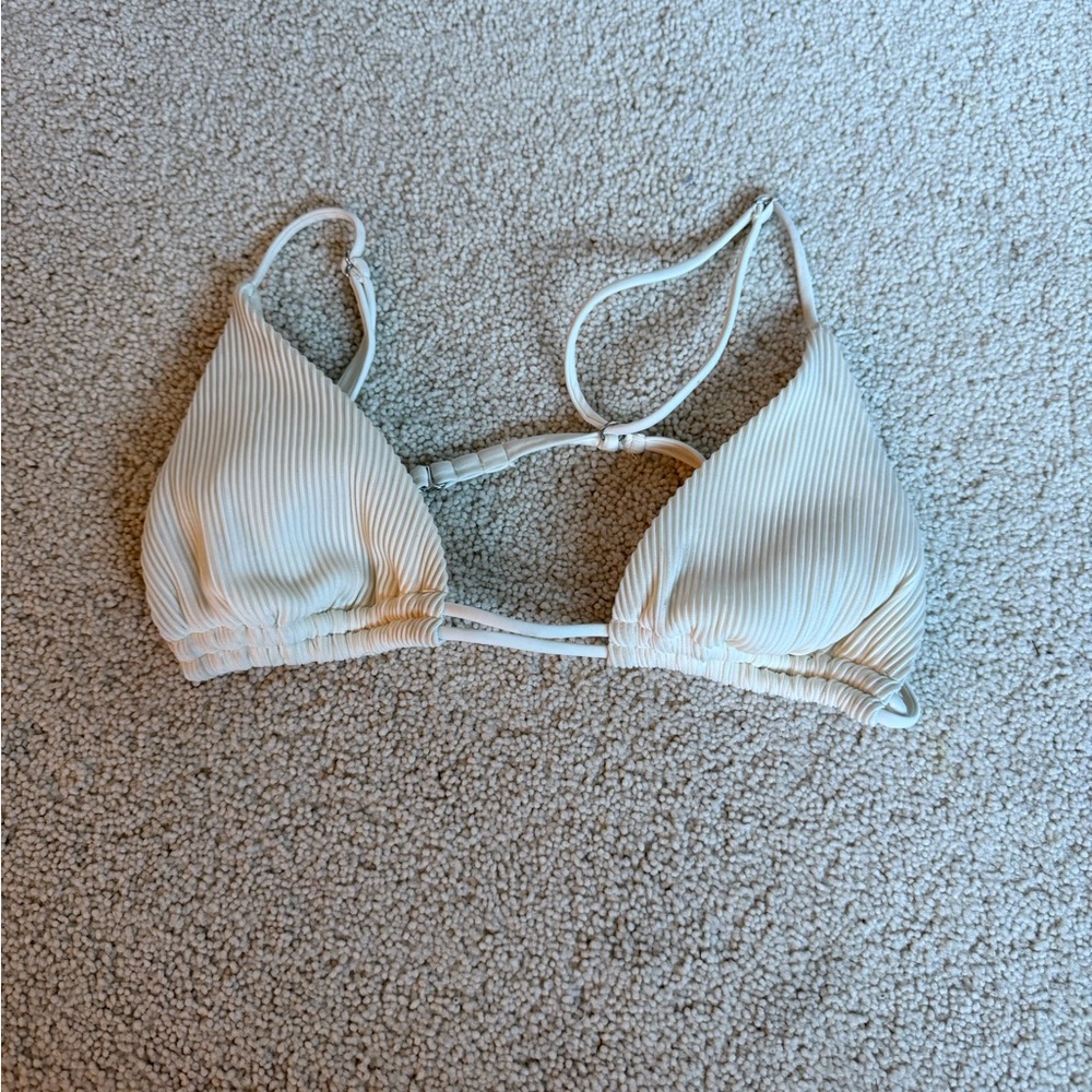Women's Cream Bikini Top